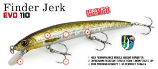 T_MOLIX FINDER JEREK EVO 110 FROM PREDATOR TACKLE*